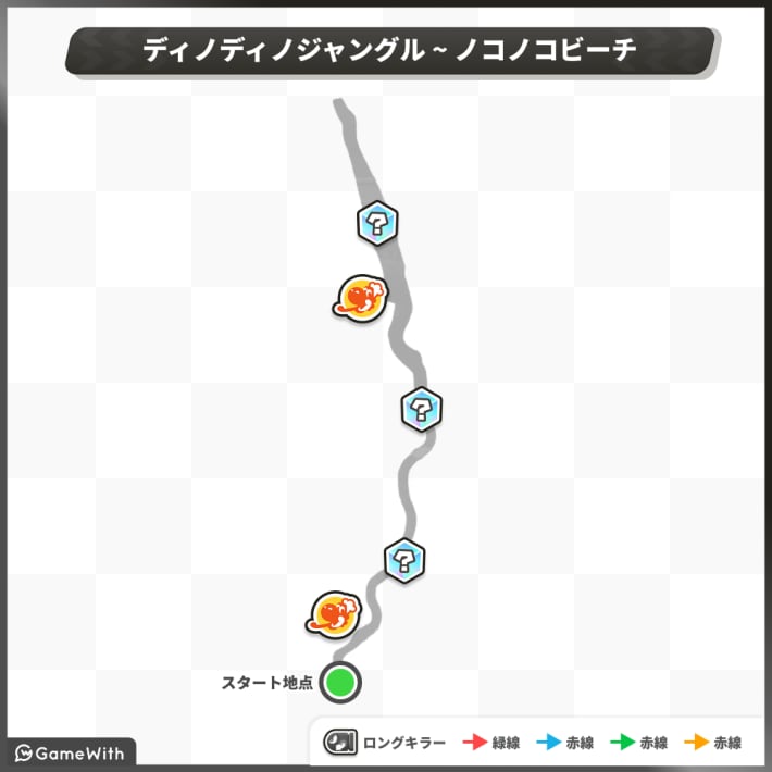 チェリーラリー_ディノディノジャングル～ノコノコビーチ