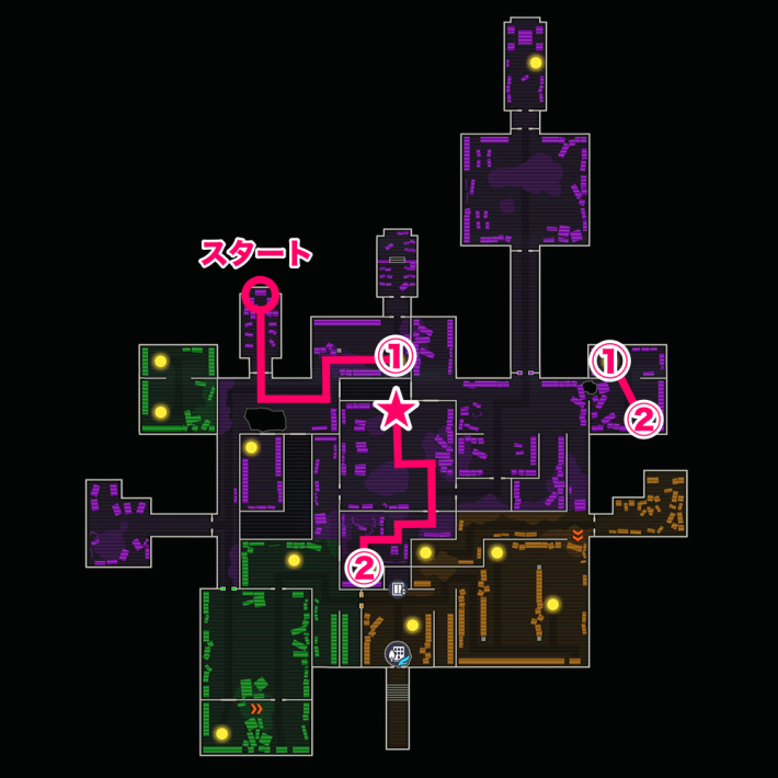 フラダリラボのマップ