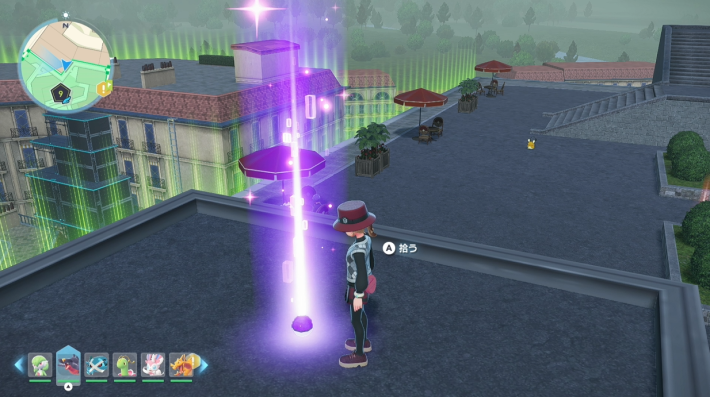 ローズ6番地のアスレチックから登る屋根の上を進んだ先