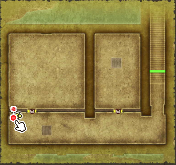 ドラクエ2リメイクのサマルトリア城の地下1階の樽小さなメダル場所マップ