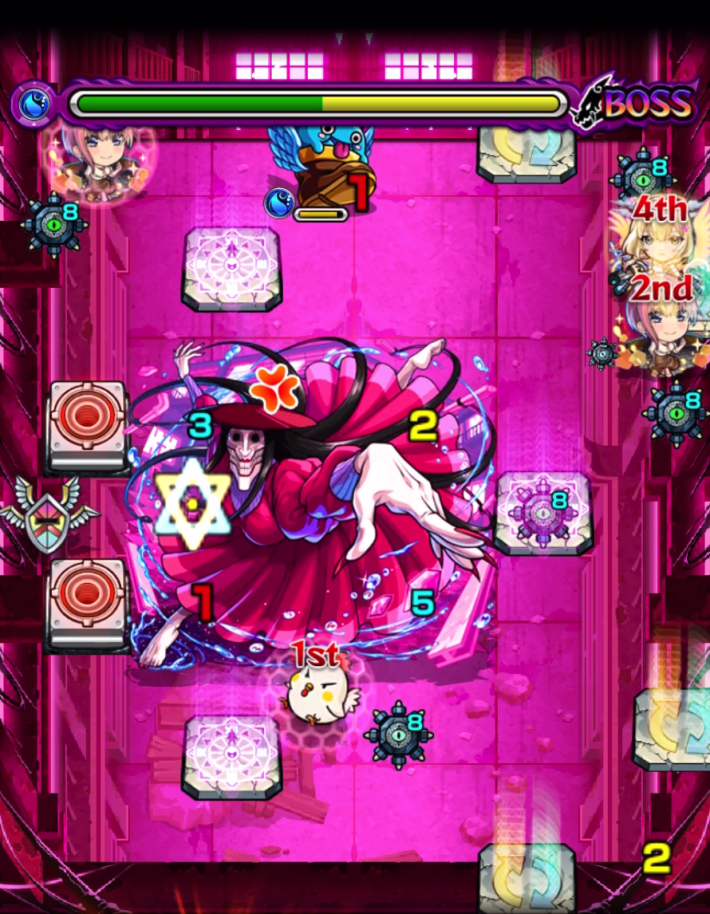 アクロバティックさらさら【超究極】のボス2_ドクロ発動後