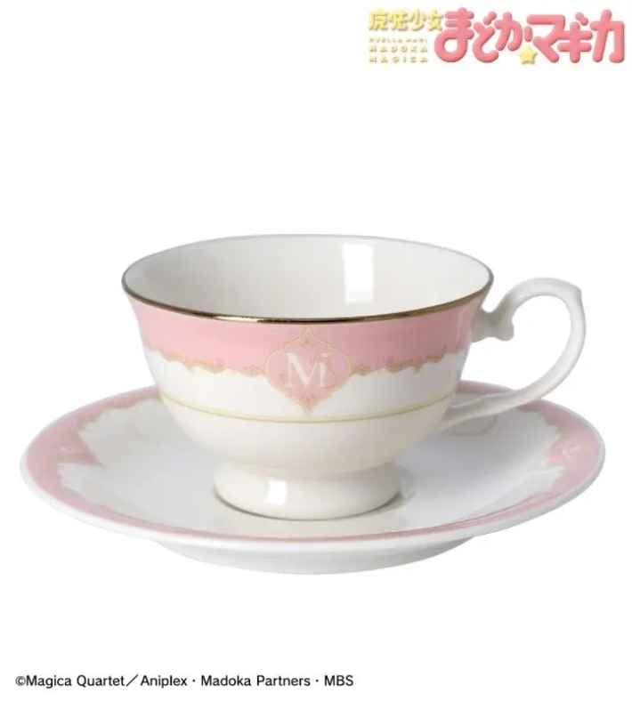 イニシャルモチーフ柄 カップ&ソーサー 鹿目まどか