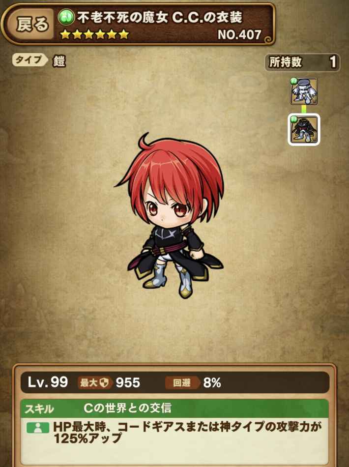 C.C.の鎧