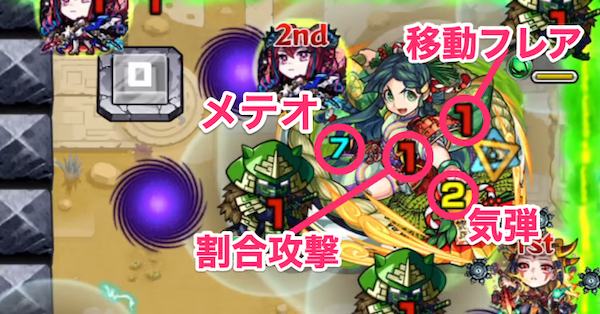 未開の砂宮【23】のボス戦攻撃パターン