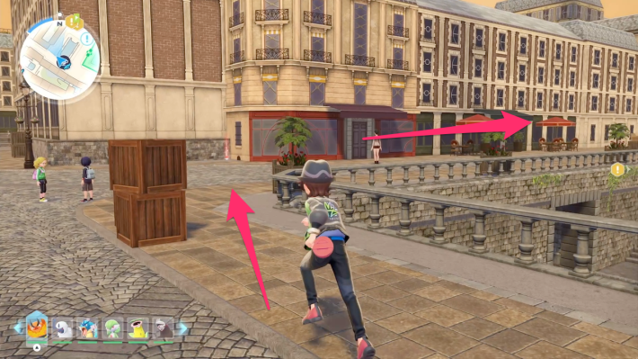 北東の階段に進む