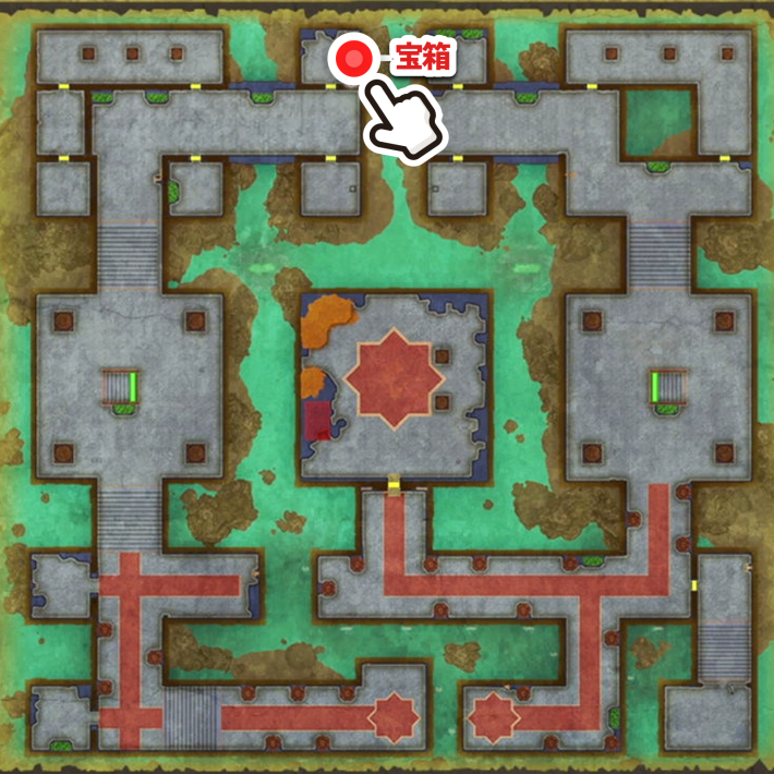 ドラクエ2リメイクヒャダインの巻物の入手場所拡大マップ