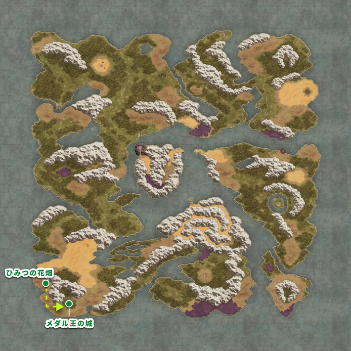 ドラゴンクエスト1リメイクのメダル王の城の行き方