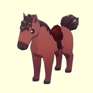牧場物語 風のグランドバザールの赤ウマ