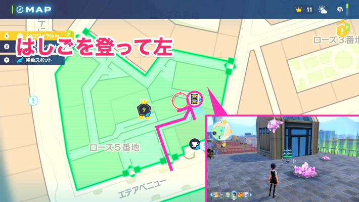 ワイルドゾーン9のメレシーの場所