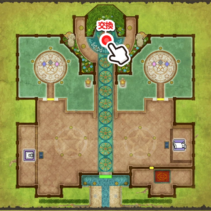 ドラクエ2リメイクメラミの巻物の入手場所拡大マップ