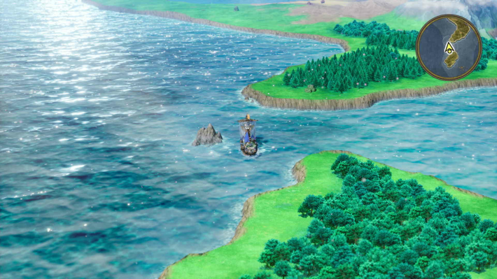 ドラクエ2リメイクのベラヌール 南の海上の秘密の場所