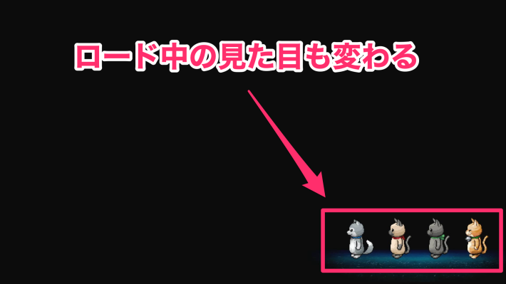 ロード中の画面