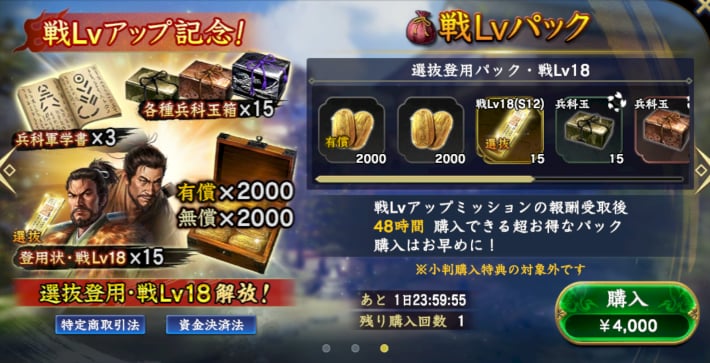 戦Lvパック