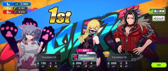 『アウトランカーズ』配信開始！誰でも気軽に楽しめるワチャワチャ感満載の奪い合いアクションバトル！の画像