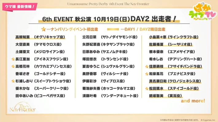 生放送『ぱかライブTV Vol.55』情報まとめの画像