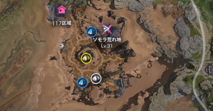 トレジャーカプセルの場所一覧の画像