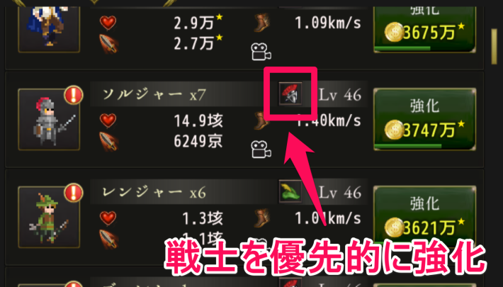 ログウィズの戦士タイプ