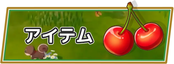 牧場物語 風のグランドバザールのアイテム