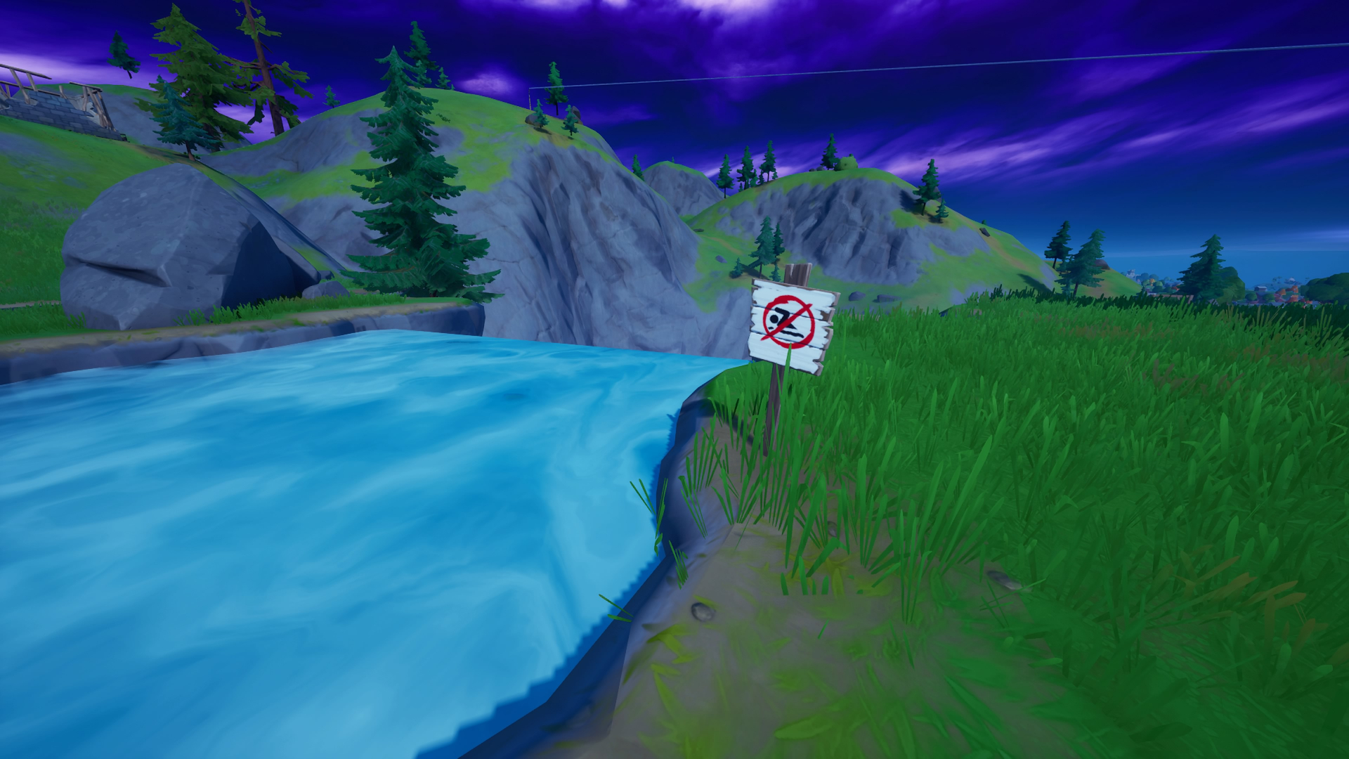 【フォートナイト】複数の水泳禁止の標識がある場所で泳ぐ【FORTNITE】 ゲームウィズ(GameWith)