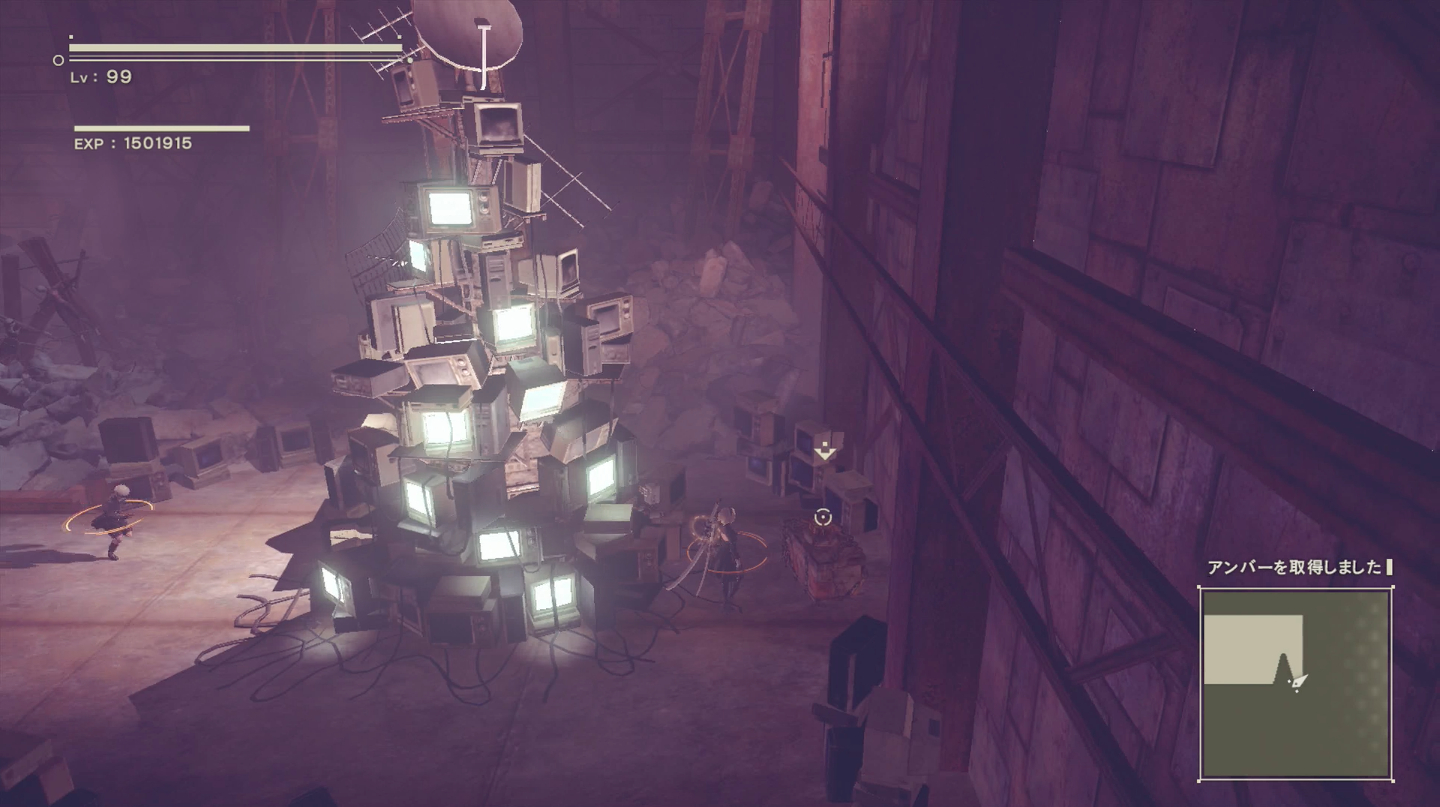 ニーアオートマタ Bルート攻略2 遊園地廃墟 森の城でのa2戦 ニーア ゲームウィズ Gamewith