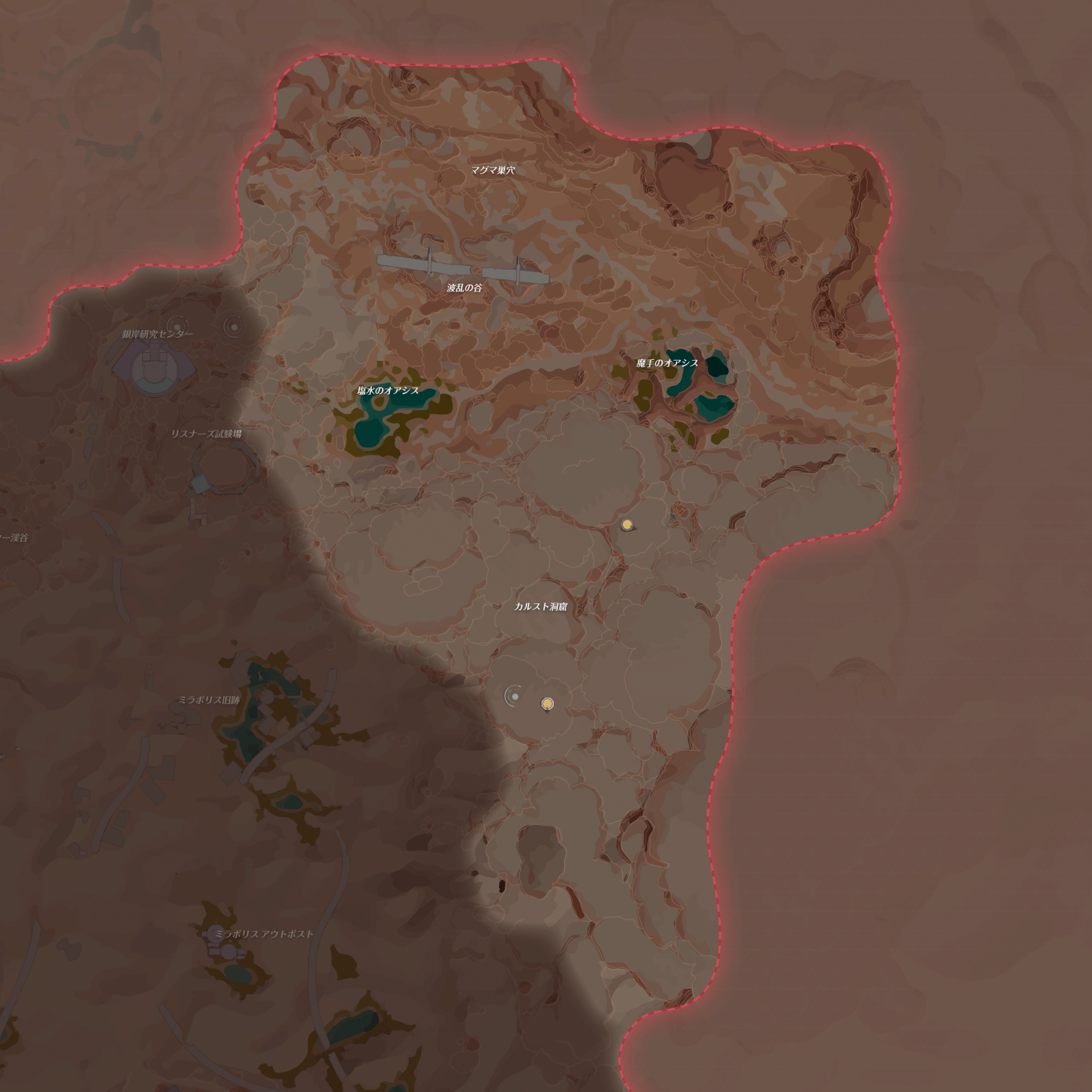 幻塔 灰域 岩の砂漠の探索値攻略マップ タワーオブファンタジー ゲームウィズ