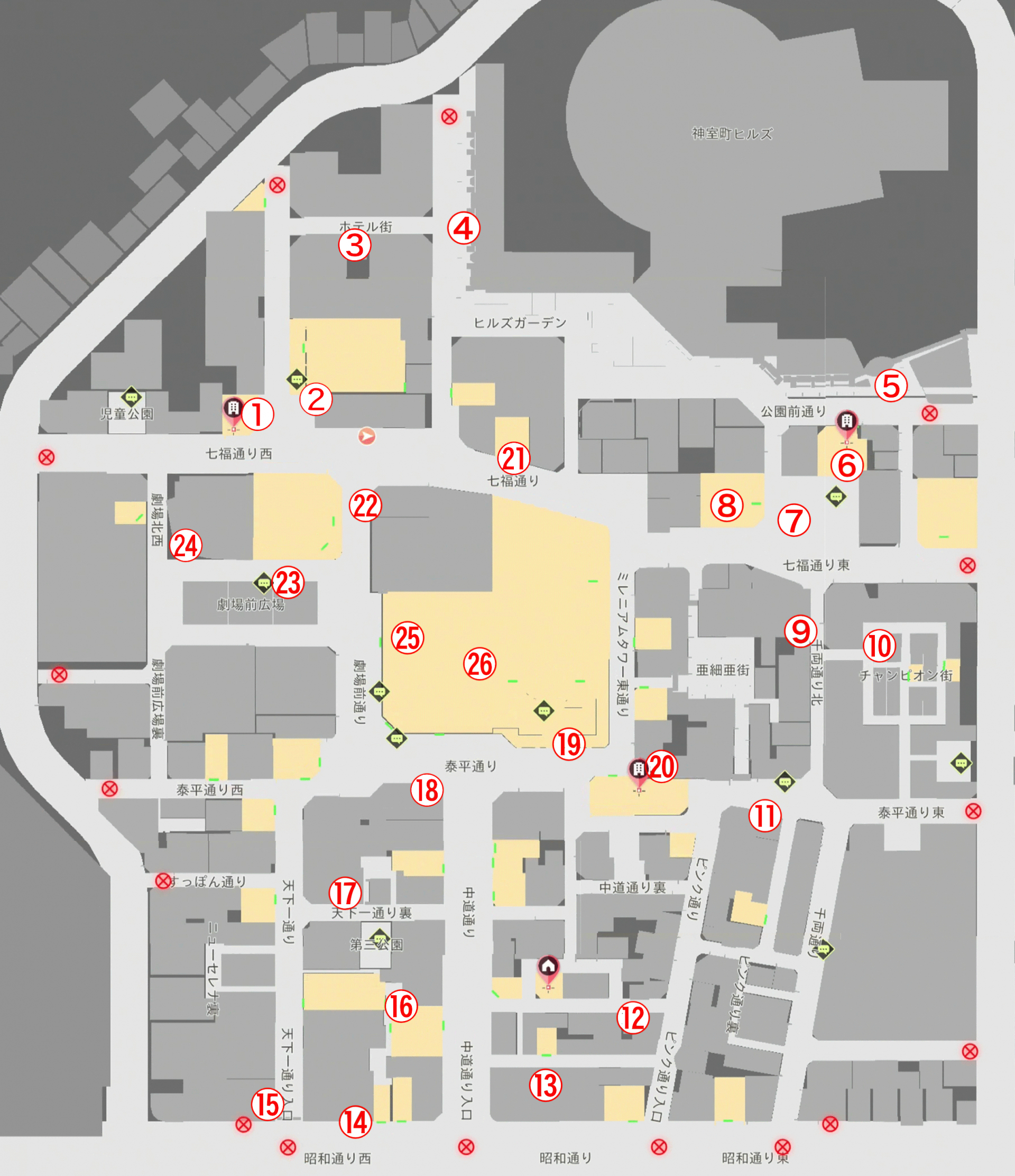 Kamurocho — Squirrel Tags and Rewards