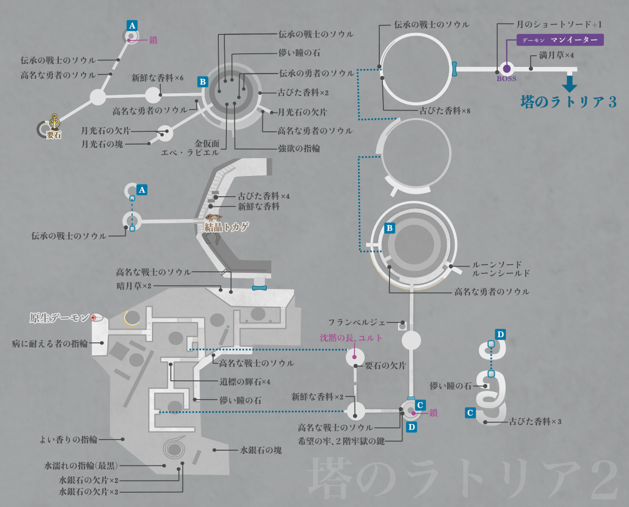 デモンズソウル 塔のラトリアのマップ 攻略 ゲームウィズ Gamewith