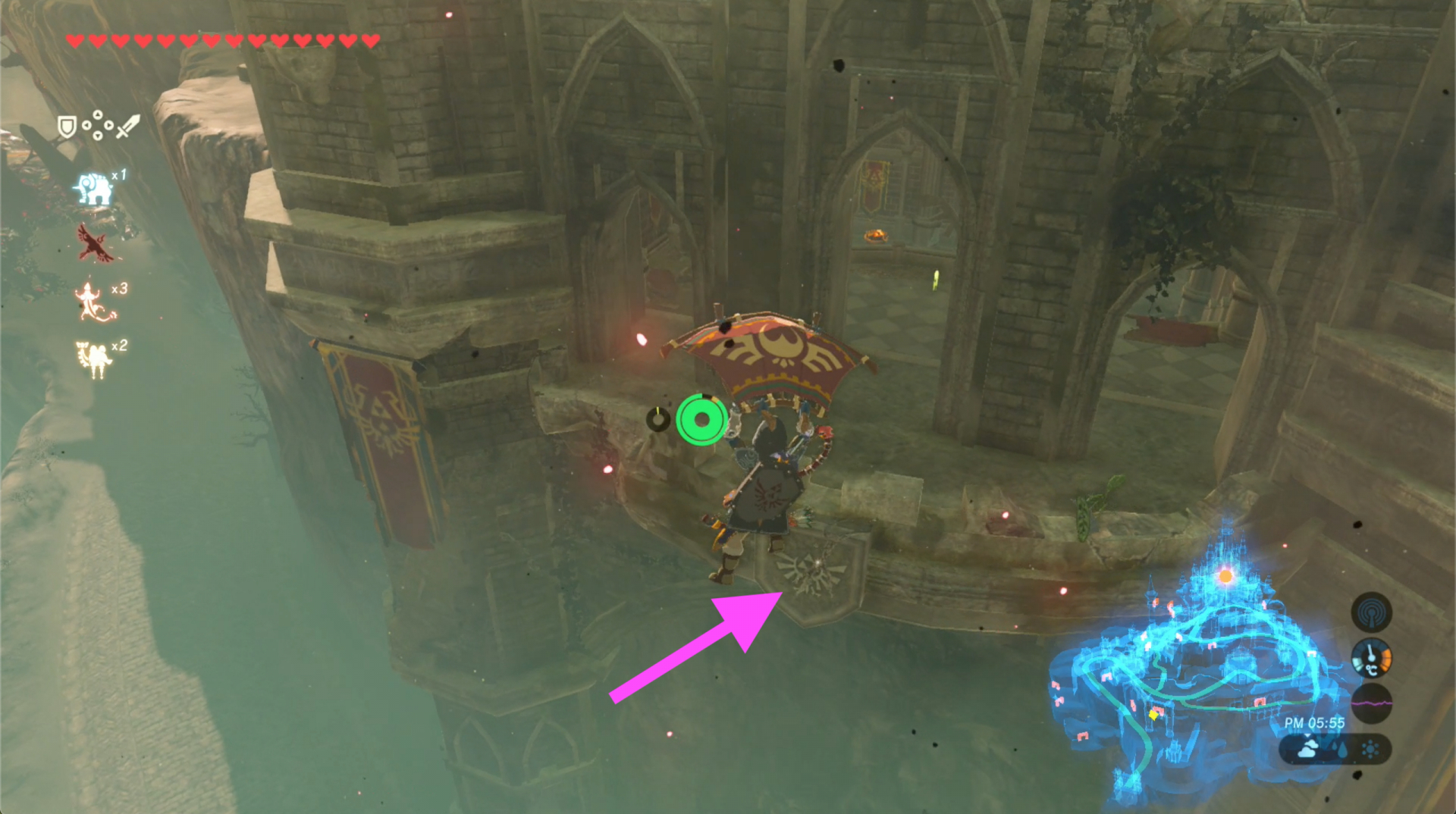 ブレスオブザワイルド ハイラル城攻略 ガイドマップ ゼルダの伝説ブレスオブザワイルド ゲームウィズ