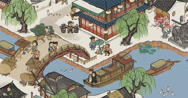 ソロ専用！水墨画風の世界で、風情あふれる街づくり！