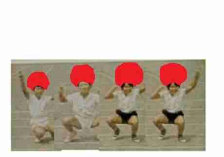 体育の赤白帽子